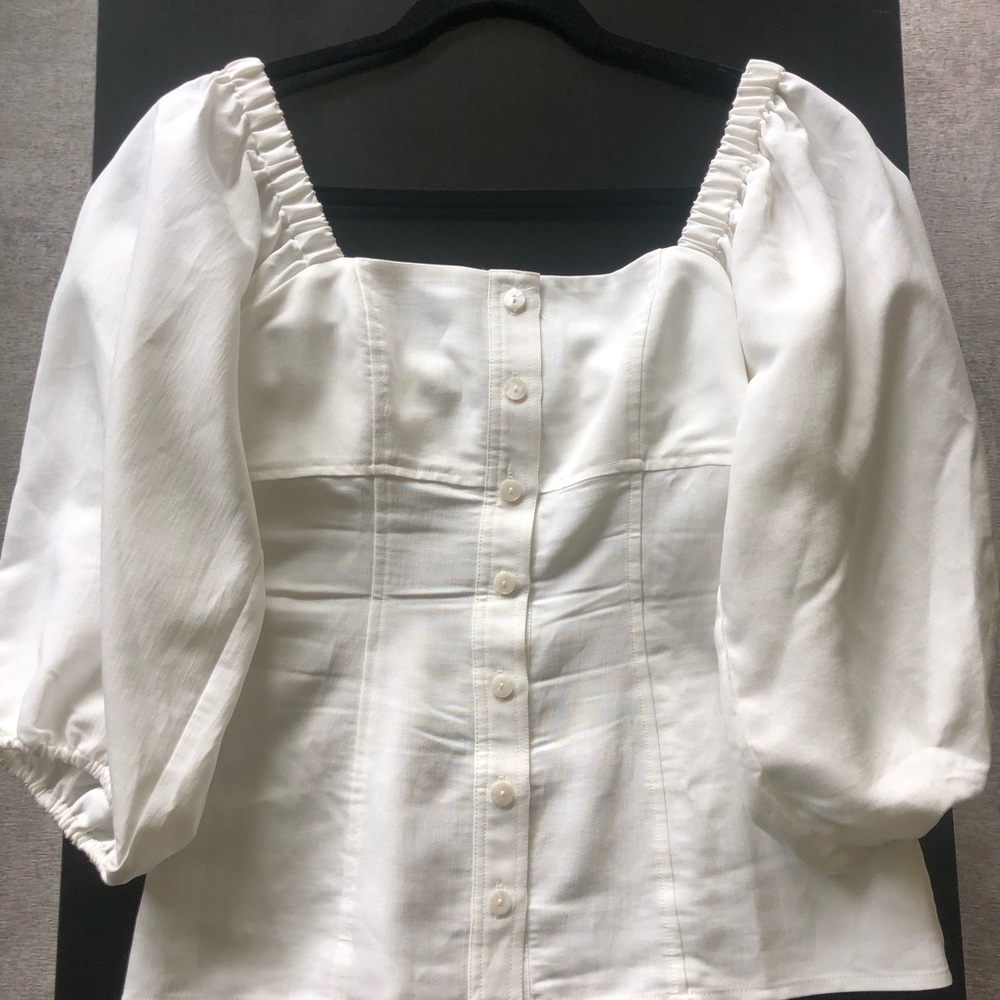 White blouse/top from Nordstrom (WAYF) size XS
